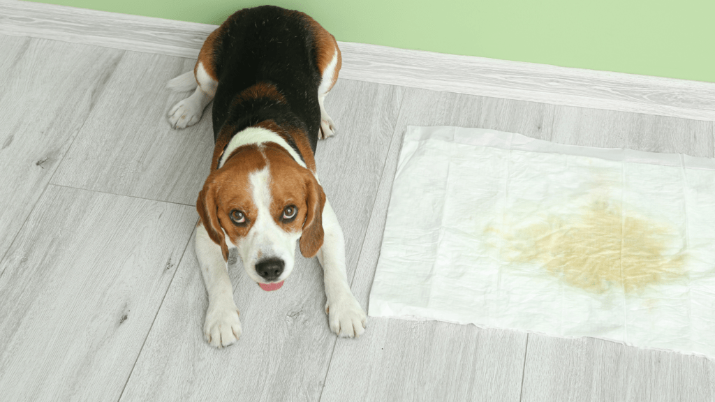 how to train a dog to use a pee pad