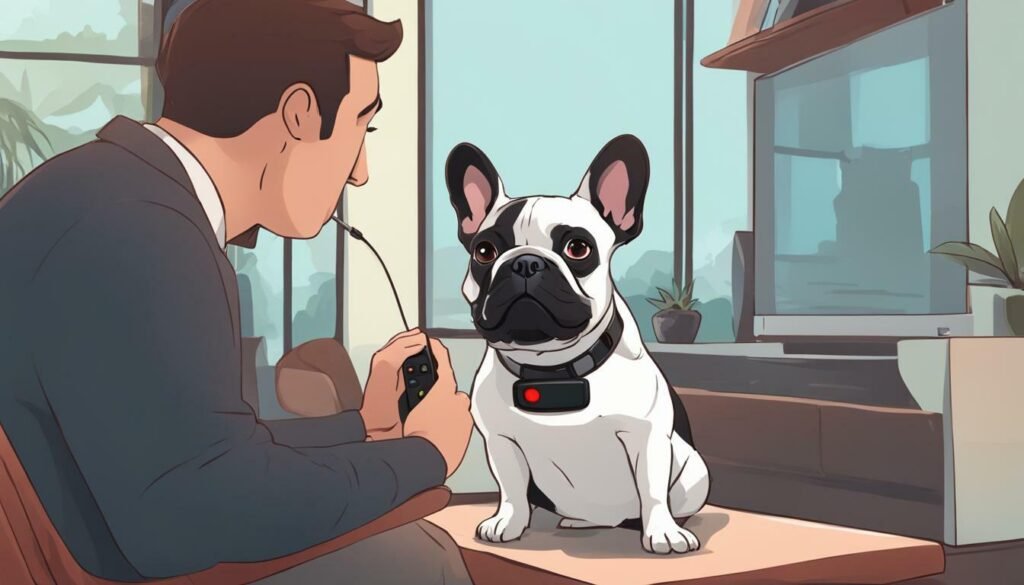 how to train french bulldog with e collar